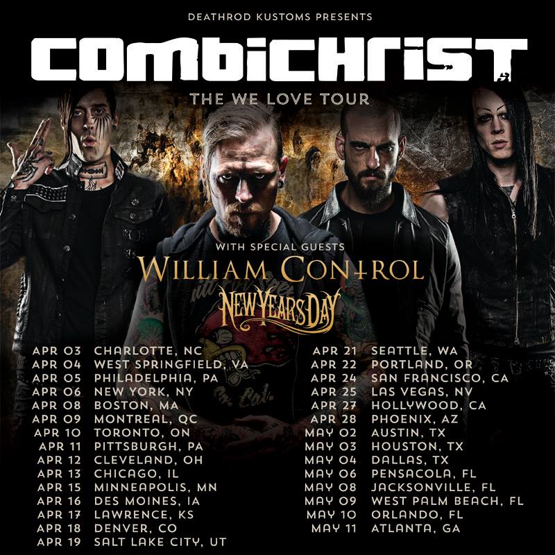 combichrist we love Tour